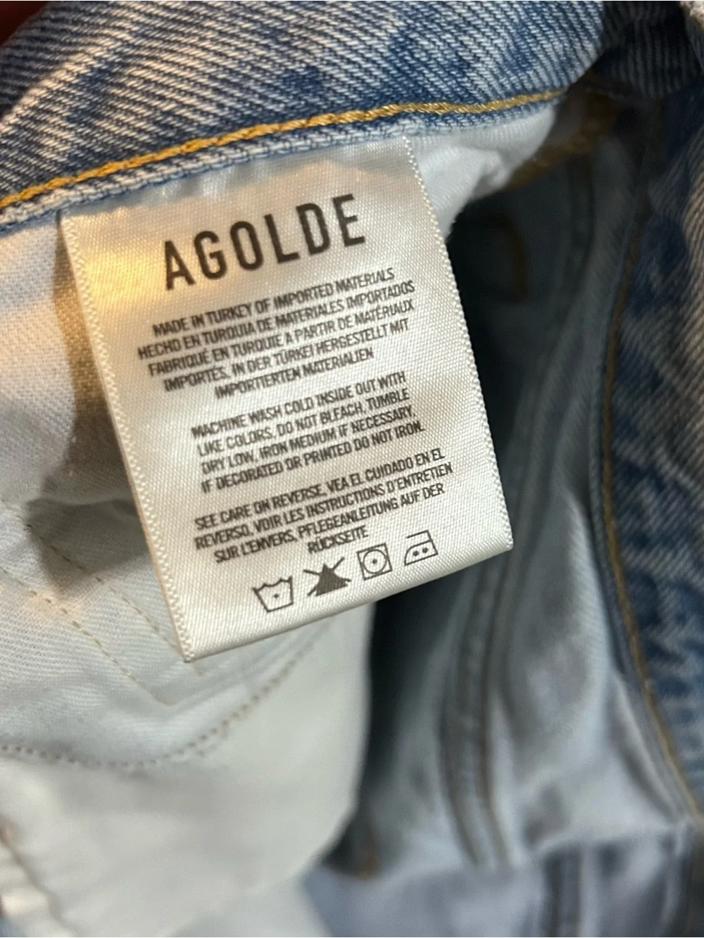 AGOLDE Parker Long Women's High Rise Denim Cutoff Shorts Size 29 A9010-811